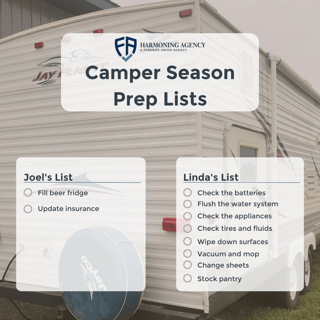 Camper to do list