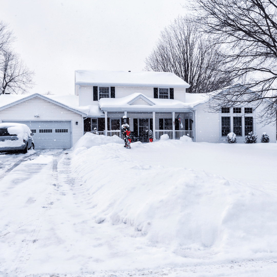 house in winter