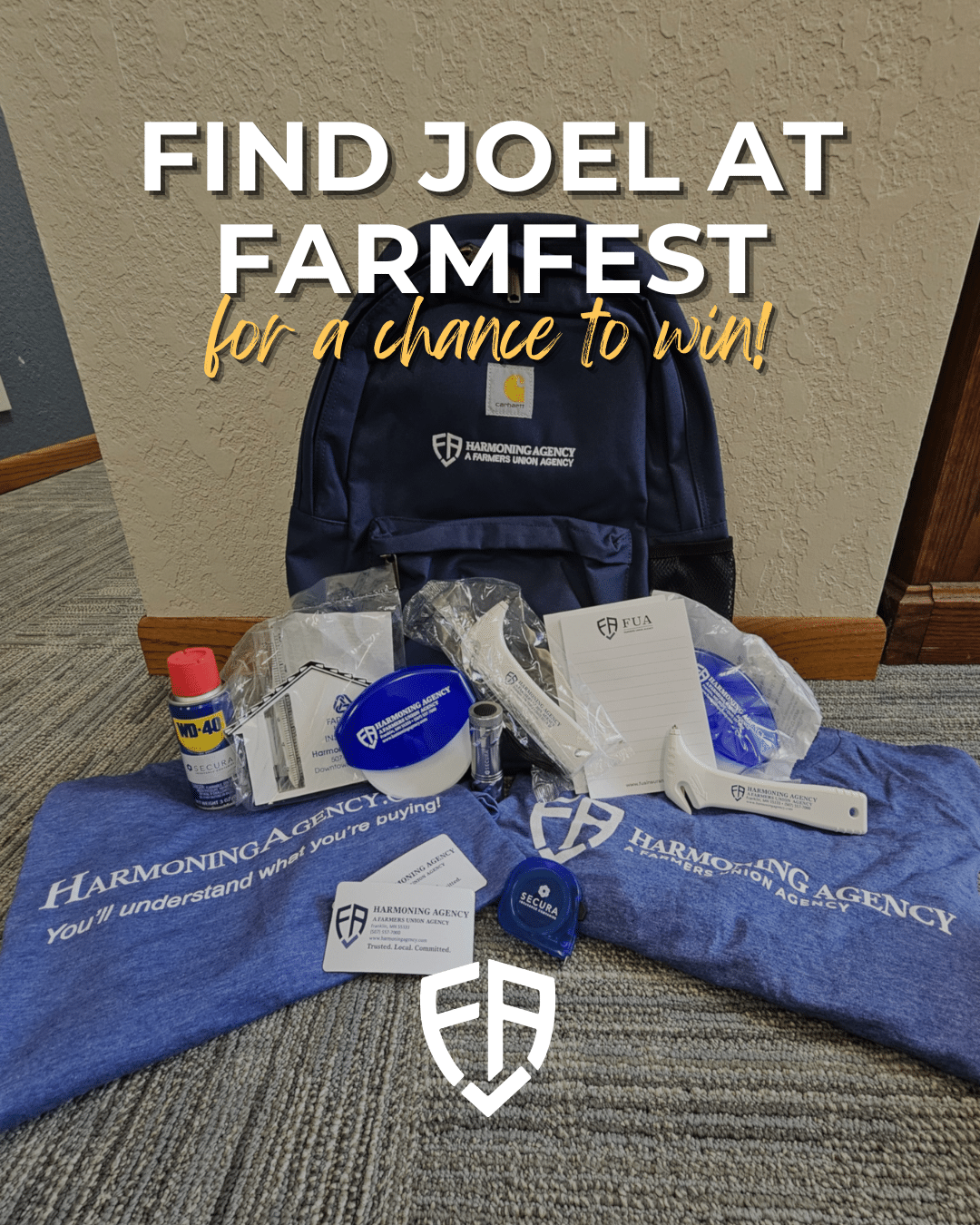 Find Joel for a chance to win